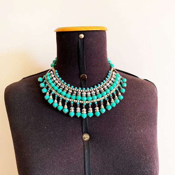 Maxi Colar Florbela Turquesa