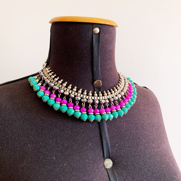 Maxi Colar Margaret Turquesa