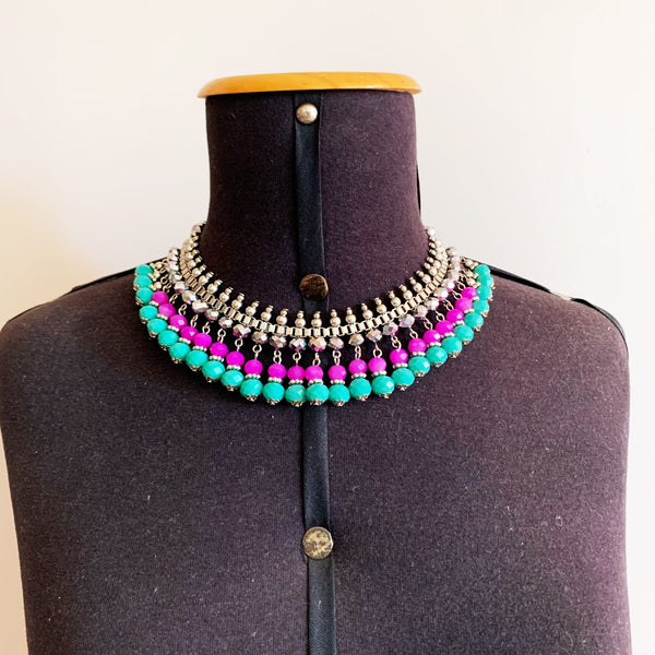 Maxi Colar Margaret Turquesa